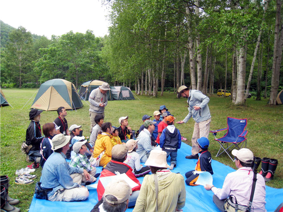 北海道新聞の「エコ・キャンプ」開催